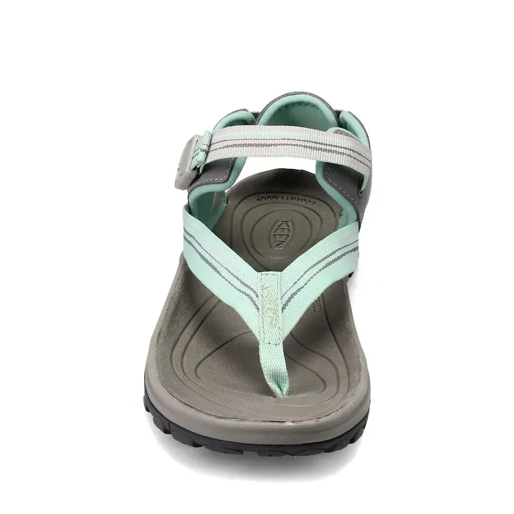 KEEN NEW WOMEN'S TERRADORA II TOE POST SANDAL LIGHT GRAY/OCEAN 8.5